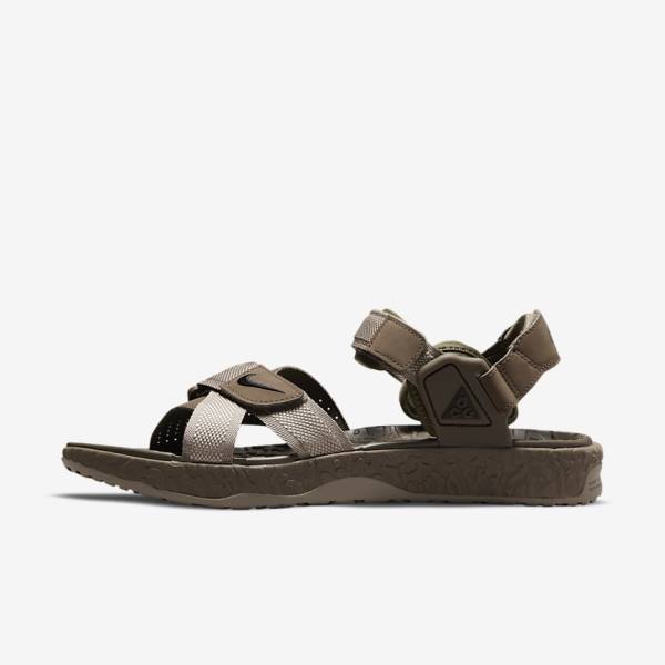 Nike ACG Air Deschutz Sandalen Damen Khaki | NK430VTS