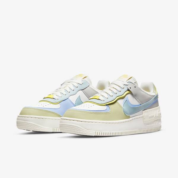 Nike AF-1 Shadow Sneakers Damen Hellblau Olivgrün | NK027HLM