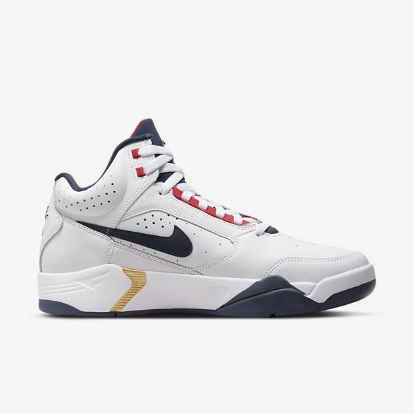 Nike Air Flight Lite Mid Sneakers Herren Metal Gold Navy | NK641JTY