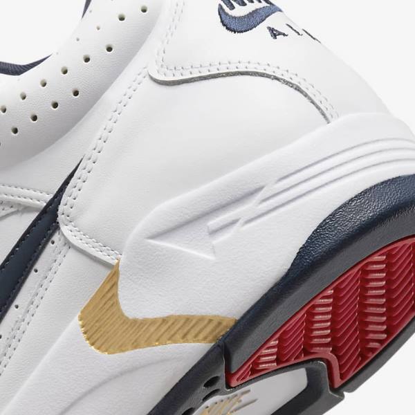 Nike Air Flight Lite Mid Sneakers Herren Metal Gold Navy | NK641JTY