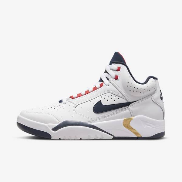 Nike Air Flight Lite Mid Sneakers Herren Metal Gold Navy | NK641JTY