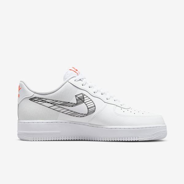 Nike Air Force 1 07 Sneakers Herren Orange | NK295EBD