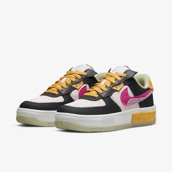 Nike Air Force 1 Fontanka Sneakers Damen Weiß Lila Rosa | NK145DMB