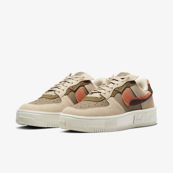 Nike Air Force 1 Fontanka Sneakers Damen Khaki | NK540SDH