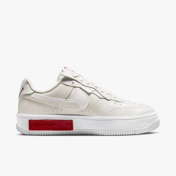 Nike Air Force 1 Fontanka Sneakers Damen Weiß Rot | NK635JAM