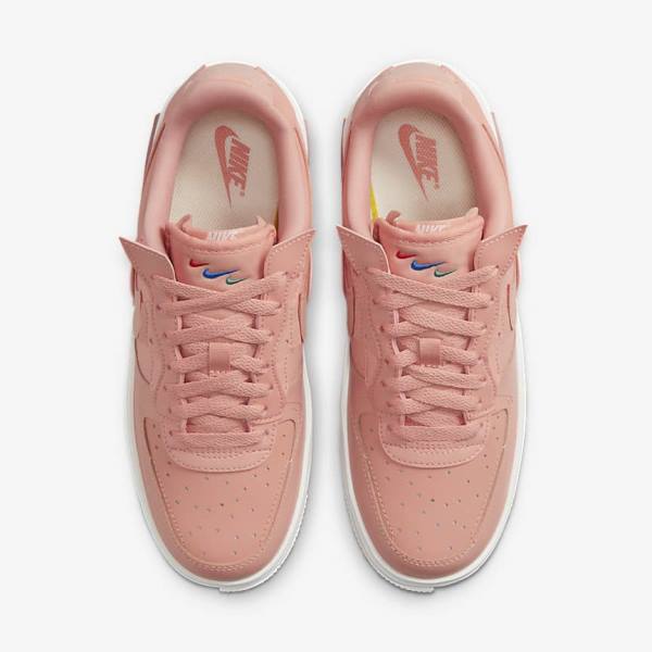 Nike Air Force 1 Fontanka Sneakers Damen Weiß Rot Rosa Hell | NK914HZV