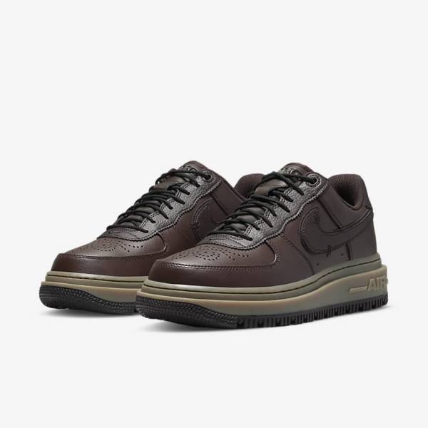 Nike Air Force 1 Luxe Sneakers Herren Braun Schwarz Dunkelbraun | NK548JQT