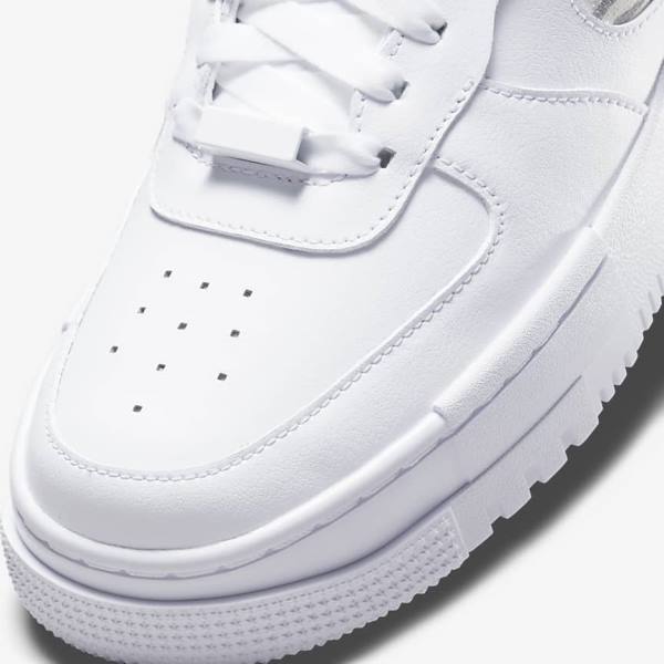 Nike Air Force 1 Pixel SE Sneakers Damen Weiß Grau Weiß | NK387HTD