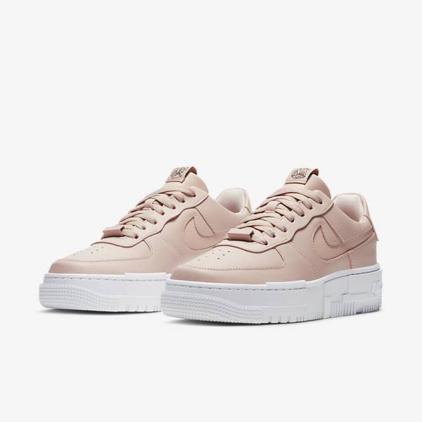 Nike Air Force 1 Pixel Sneakers Damen Beige | NK197ONW