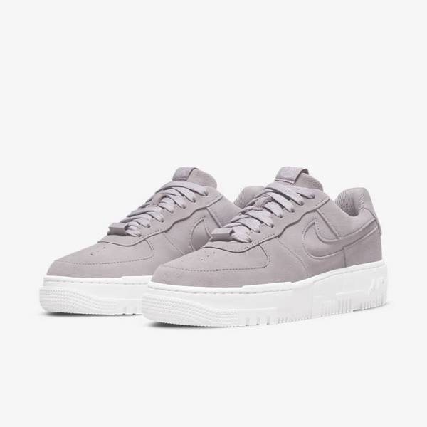 Nike Air Force 1 Pixel Sneakers Damen Grau Weiß Grau | NK723JGA