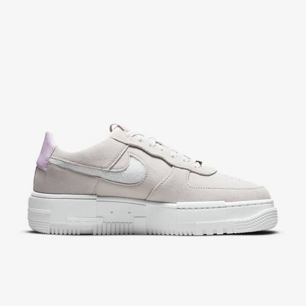 Nike Air Force 1 Pixel Sneakers Damen Weiß Hellbeige Rosa | NK193YAP