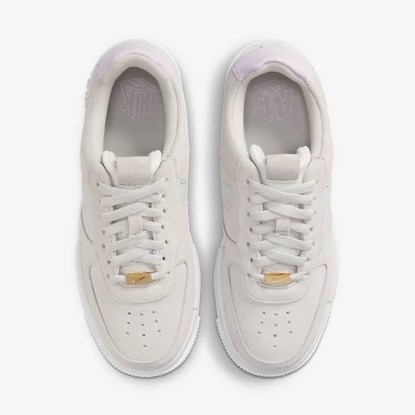 Nike Air Force 1 Pixel Sneakers Damen Weiß Hellbeige Rosa | NK193YAP