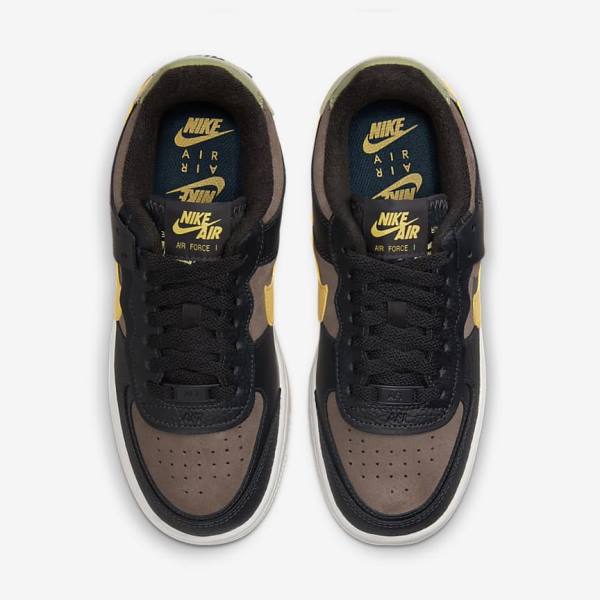 Nike Air Force 1 Shadow Sneakers Damen Gold | NK729RUH