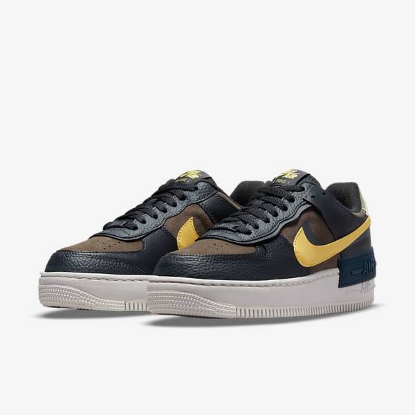 Nike Air Force 1 Shadow Sneakers Damen Gold | NK729RUH