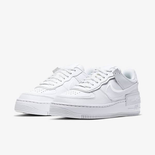 Nike Air Force 1 Shadow Sneakers Damen Weiß | NK106CPB