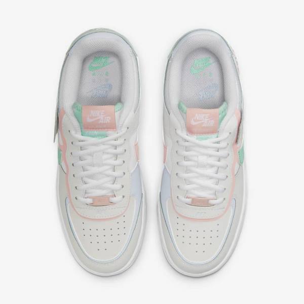 Nike Air Force 1 Shadow Sneakers Damen Weiß Mintfarben Grau | NK402PWX