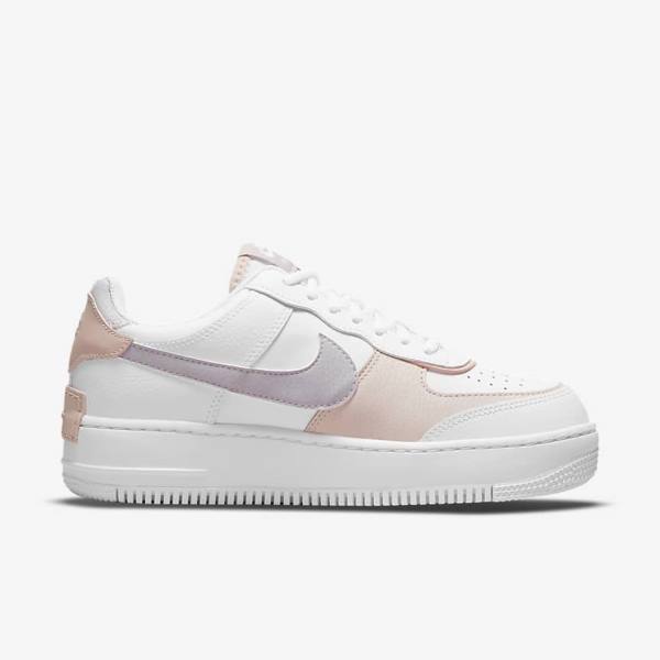 Nike Air Force 1 Shadow Sneakers Damen Weiß Rosa Rosa Grau | NK876IGU