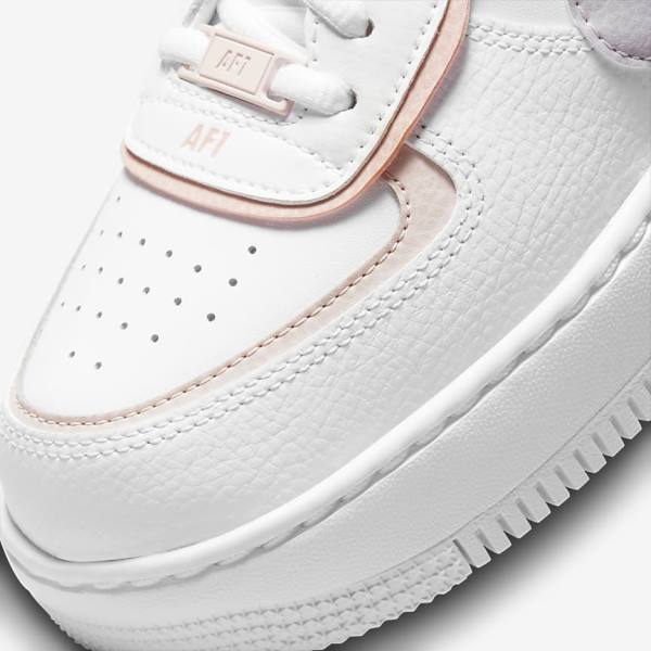 Nike Air Force 1 Shadow Sneakers Damen Weiß Rosa Rosa Grau | NK876IGU