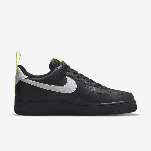 Nike Air Force 1 Sneakers Herren Schwarz Silber Weiß | NK187DVH