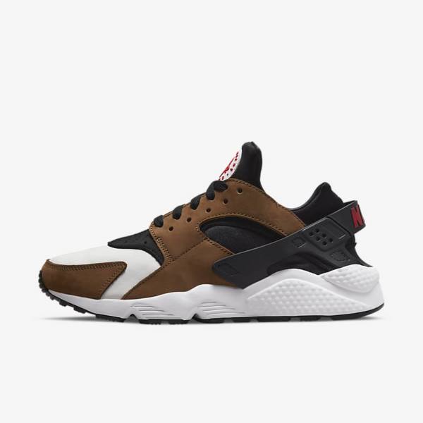 Nike Air Huarache LE Sneakers Herren Schwarz Weiß Rot | NK192HFC