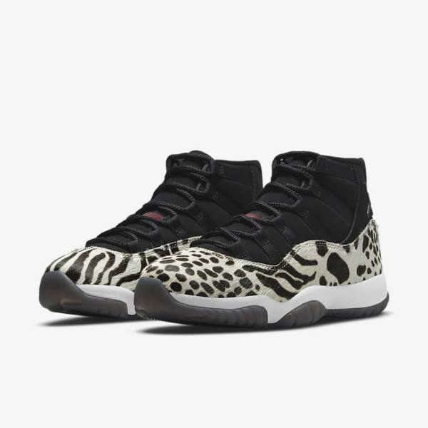 Nike Air Jordan 11 Retro Sneakers Damen Schwarz Weiß Rot | NK865LDY