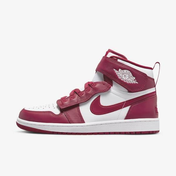 Nike Air Jordan 1 Hi FlyEase Sneakers Herren Rot Weiß | NK102OGJ