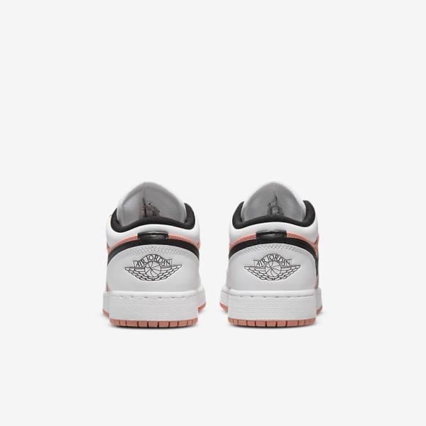 Nike Air Jordan 1 Low Older Jordan Schuhe Kinder Weiß Schwarz | NK482PCL