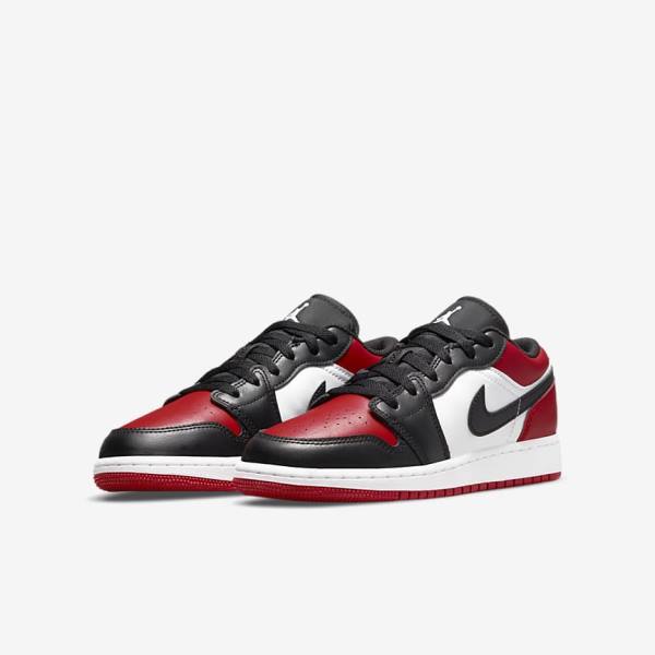 Nike Air Jordan 1 Low Older Sneakers Kinder Rot Schwarz Weiß | NK016TWH