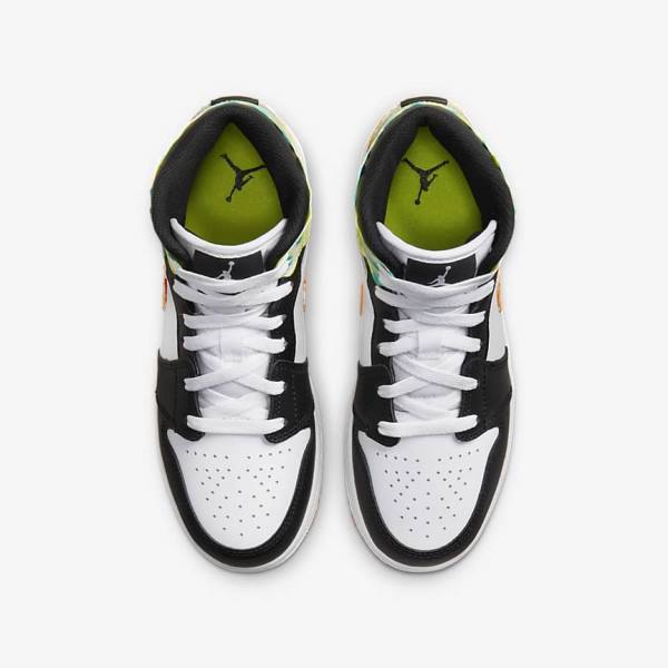 Nike Air Jordan 1 Mid SE Older Jordan Schuhe Kinder Orange | NK762YFV