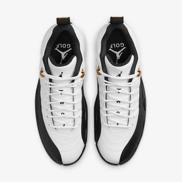 Nike Air Jordan XII Low Golfschuhe Herren Metal Gold | NK021ANO