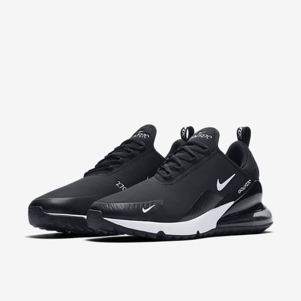 Nike Air Max 270 G Golfschuhe Herren Schwarz Weiß | NK391KAM