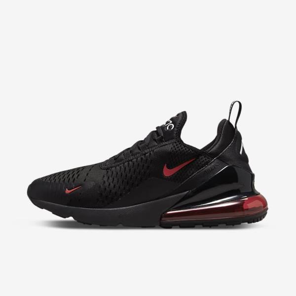 Nike Air Max 270 Sneakers Herren Schwarz Weiß Rot | NK798FGM