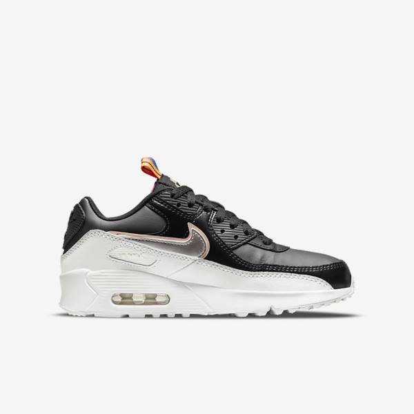 Nike Air Max 90 LTR SE Older Sneakers Kinder Metal | NK517BOM