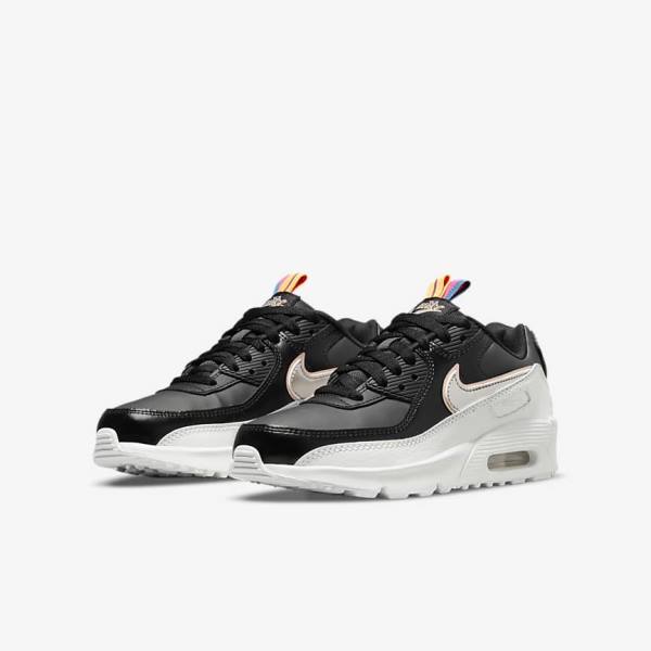 Nike Air Max 90 LTR SE Older Sneakers Kinder Metal | NK517BOM