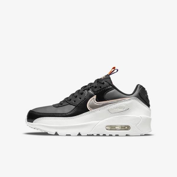 Nike Air Max 90 LTR SE Older Sneakers Kinder Metal | NK517BOM