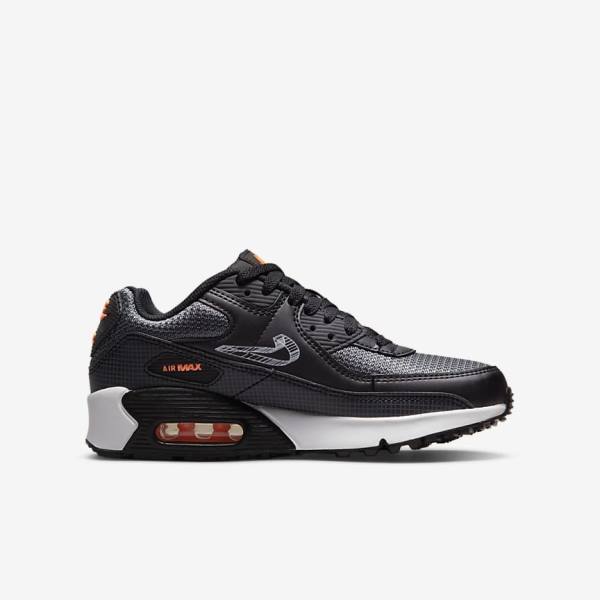 Nike Air Max 90 Older Sneakers Kinder Orange | NK825LVA