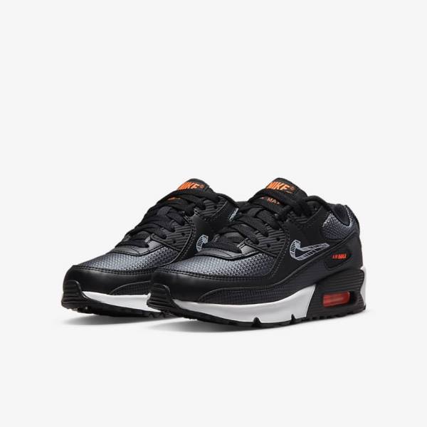 Nike Air Max 90 Older Sneakers Kinder Orange | NK825LVA