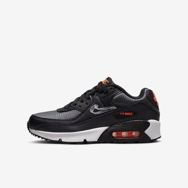 Nike Air Max 90 Older Sneakers Kinder Orange | NK825LVA