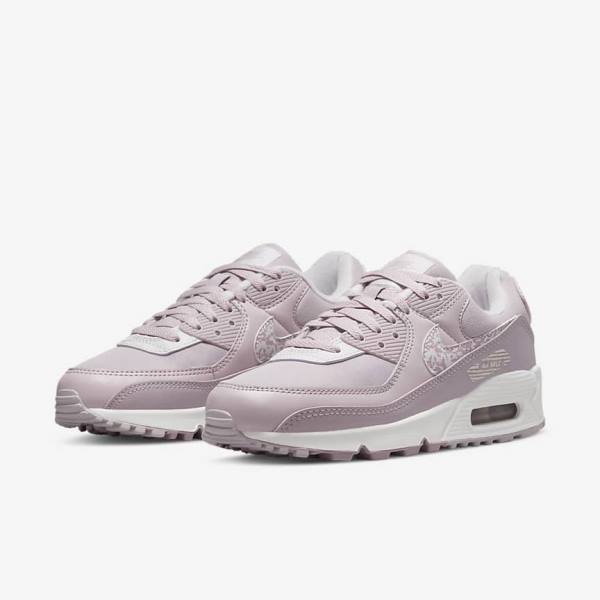 Nike Air Max 90 Sneakers Damen Lila Weiß | NK289WEQ