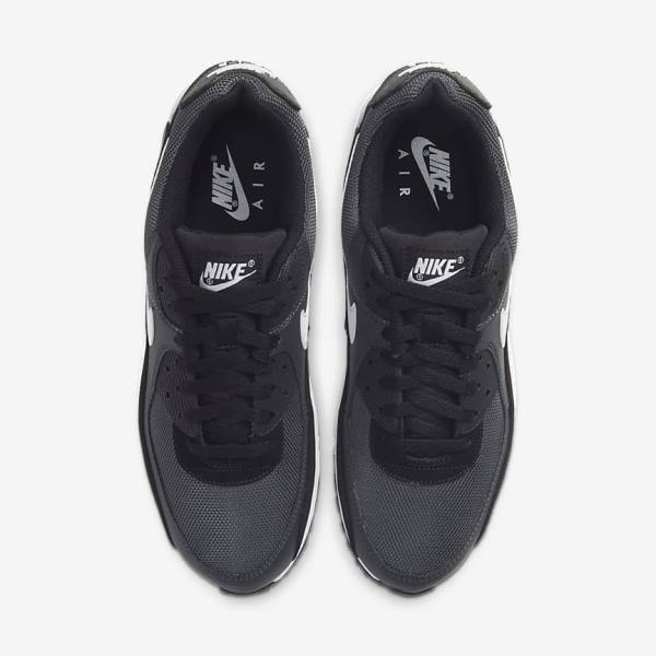 Nike Air Max 90 Sneakers Herren Grau Dunkelgrau Schwarz Weiß | NK560QRX