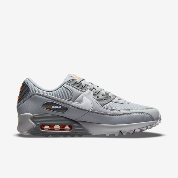 Nike Air Max 90 Sneakers Herren Grau Weiß | NK894PYH