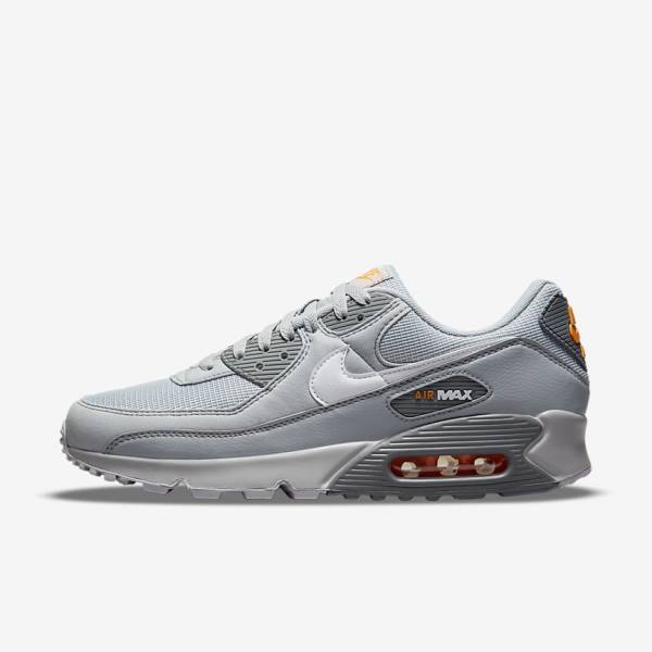 Nike Air Max 90 Sneakers Herren Grau Weiß | NK894PYH