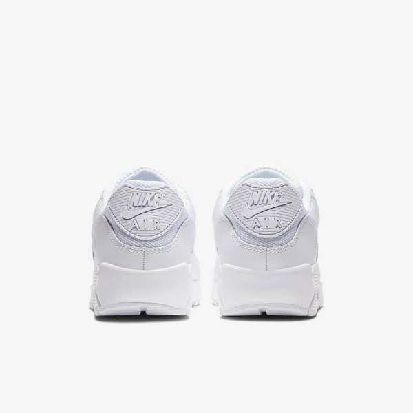 Nike Air Max 90 Sneakers Herren Weiß Grau Weiß | NK638XFZ