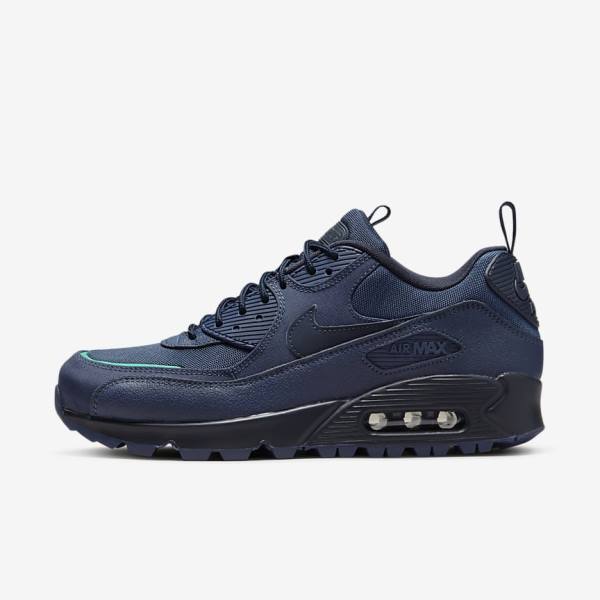 Nike Air Max 90 Surplus Sneakers Herren Navy | NK190EDY