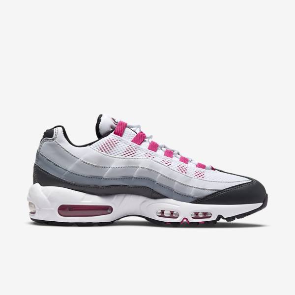 Nike Air Max 95 Sneakers Damen Dunkelgrau Grau Weiß | NK942TDU