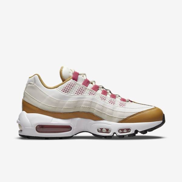 Nike Air Max 95 Sneakers Damen Weiß Braun Grün | NK850EUM