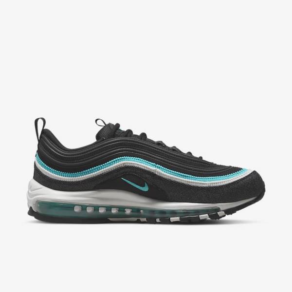 Nike Air Max 97 SE Sneakers Herren Schwarz Weiß Türkis | NK645VSY