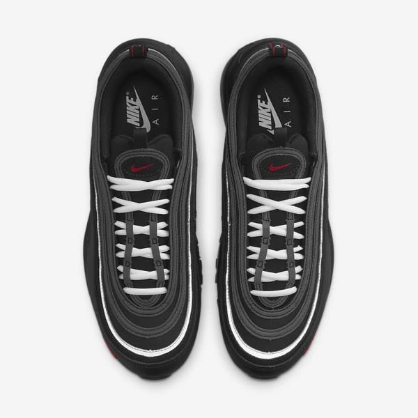 Nike Air Max 97 Sneakers Herren Schwarz Rot Weiß | NK681OZG