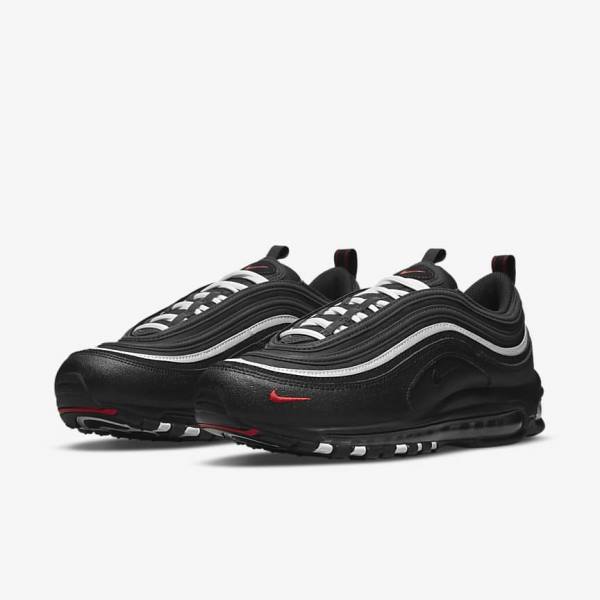 Nike Air Max 97 Sneakers Herren Schwarz Rot Weiß | NK681OZG