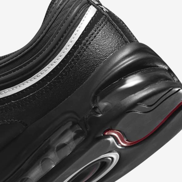 Nike Air Max 97 Sneakers Herren Schwarz Rot Weiß | NK681OZG